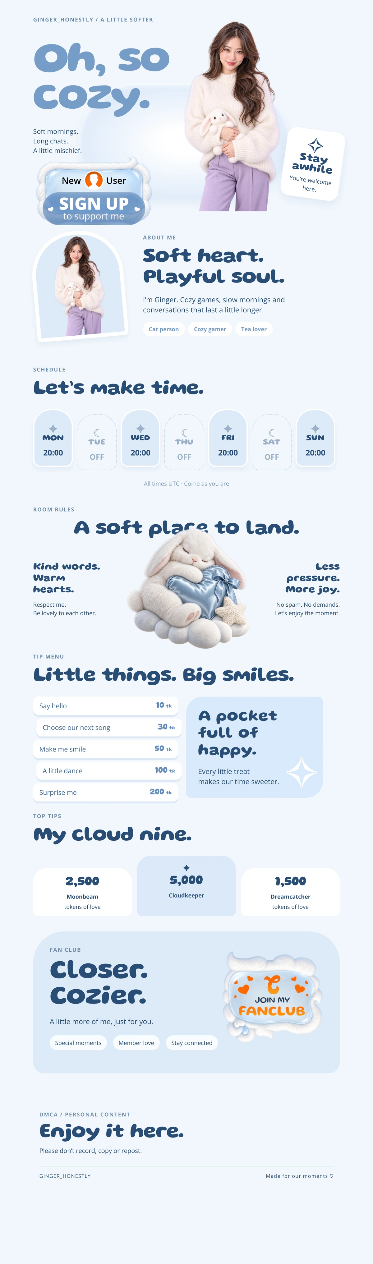 Soft Classic — full bio design